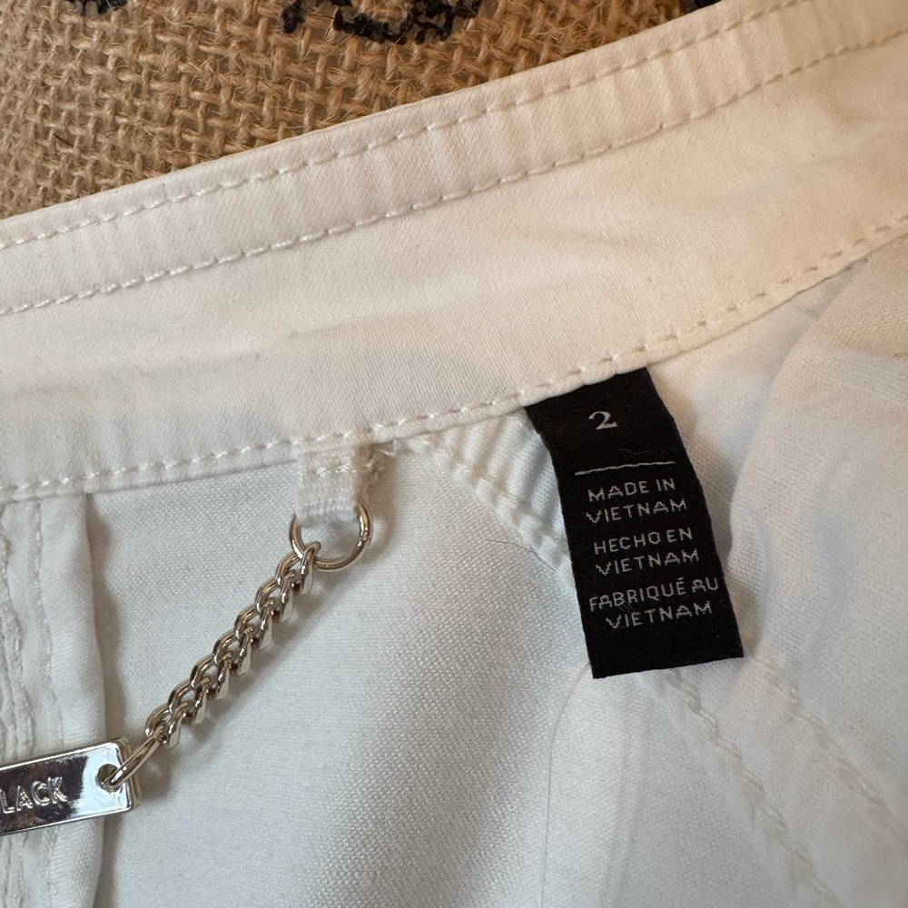 White House Black Market Faux Leather Moto Jacket - Picture 7 of 11